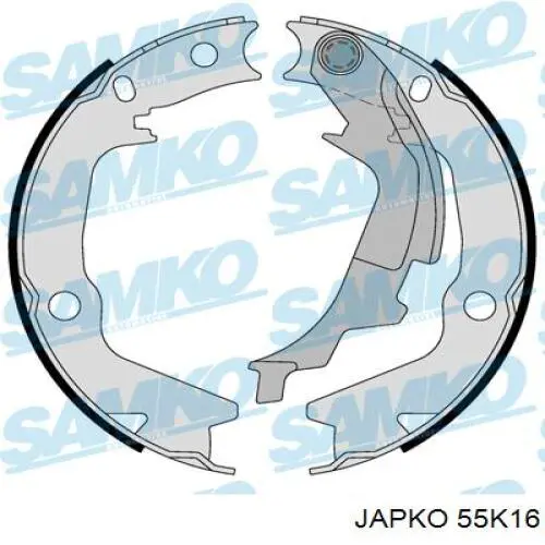 Колодки стоянкового гальма Japko 55K16