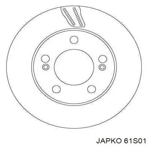 Диск гальмівний задній 61S01 Japko