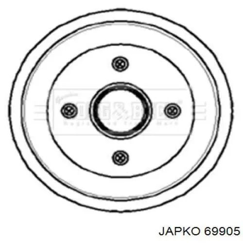 Гальмівний шланг Japko 69905