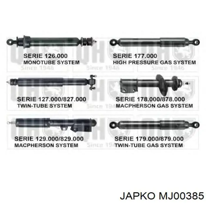 Амортизатор задній MJ00385 Japko