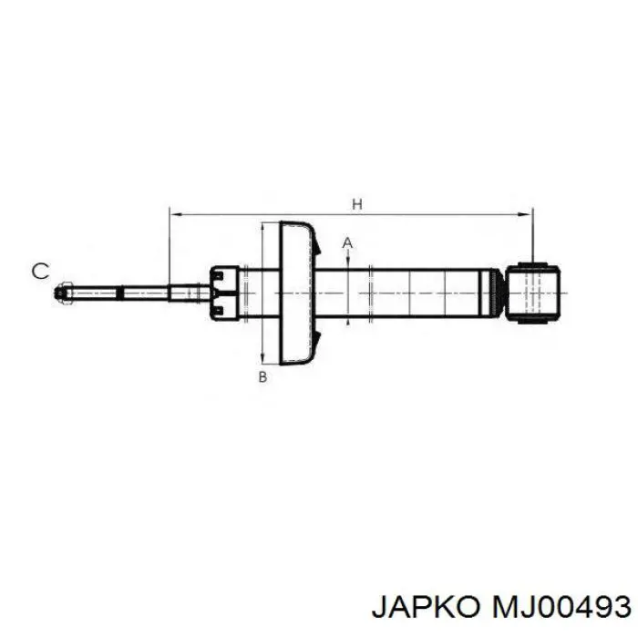Амортизатор задній Japko MJ00493 ціна, від 33.03 USD