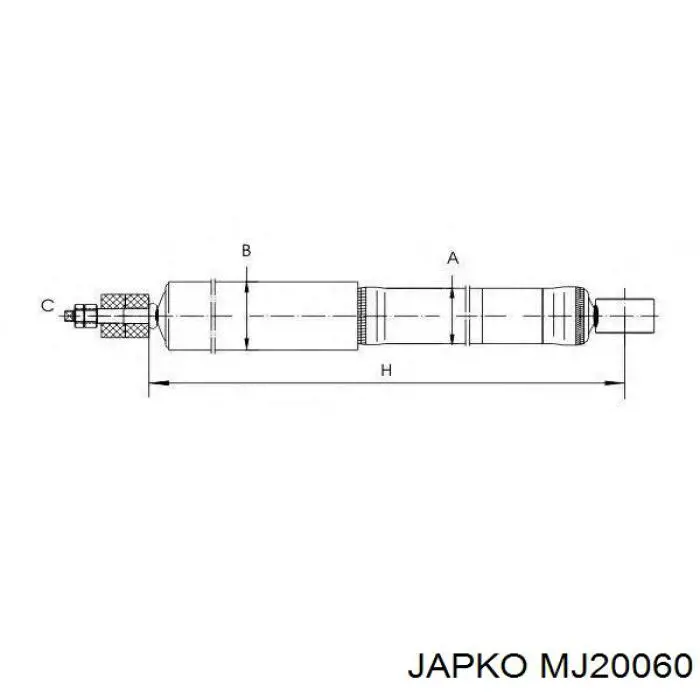 MJ20060 Japko амортизатор передній