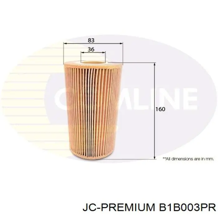 Купити B1B003PR JC Premium Фільтр очищення масла відцентровий
