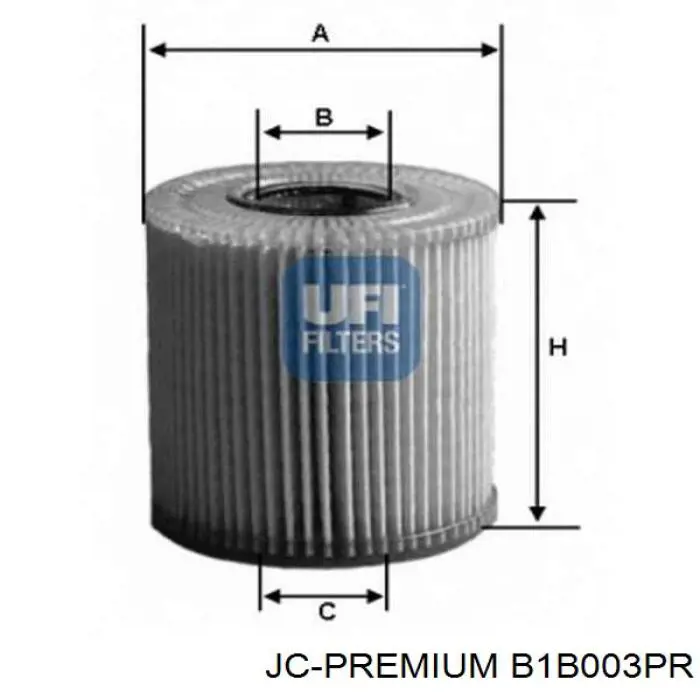 B1B003PR JC Premium Фільтр масла