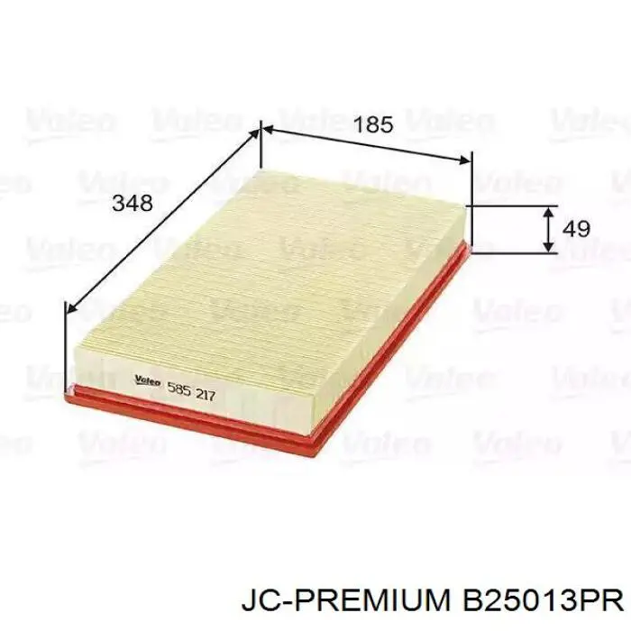 Фільтр повітряний B25013PR JC Premium