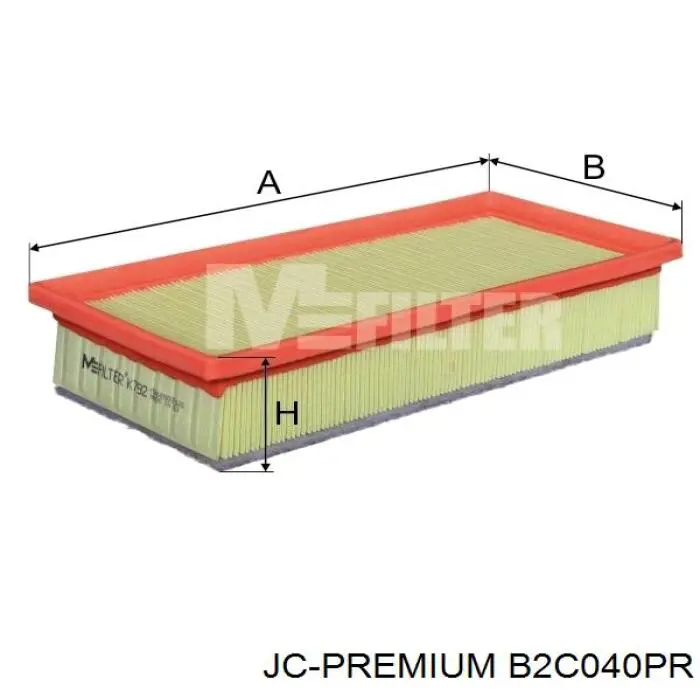 Елемент повітряного фільтра JC Premium B2C040PR ціна, від 9.67 USD