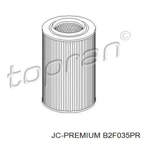 Елемент повітряного фільтра JC Premium B2F035PR ціна, від 8.46 USD