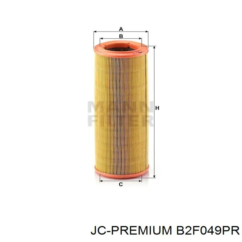 B2F049PR JC Premium Повітряний фільтр двигуна