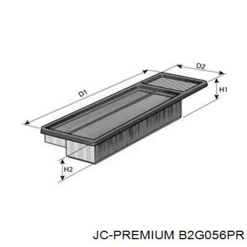 Фільтр повітряний JC Premium B2G056PR