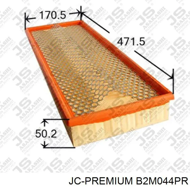B2M044PR JC Premium Повітряний фільтр двигуна