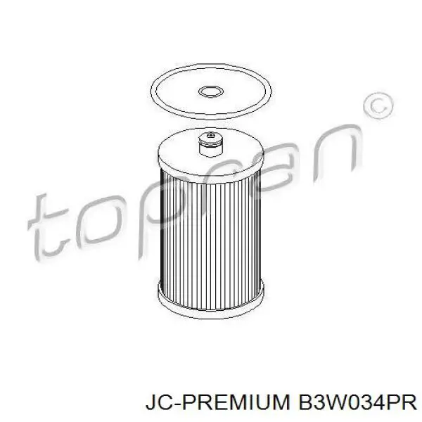 Фільтр тонкого очищення палива JC Premium B3W034PR ціна, від 12.60 USD