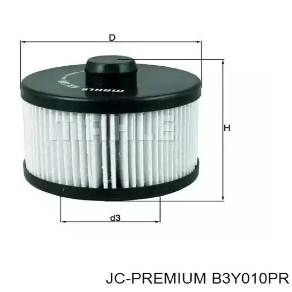 Фільтр тонкого очищення палива JC Premium B3Y010PR ціна, від 7.79 USD