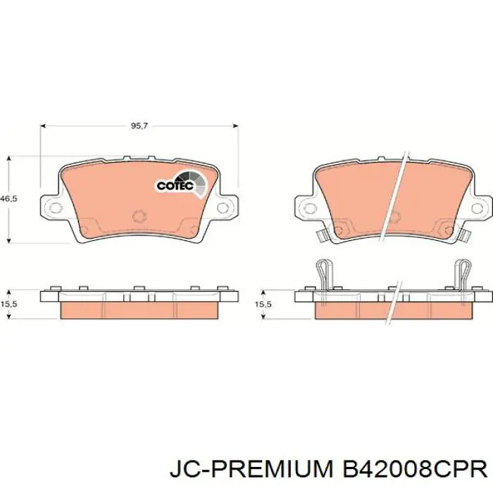 Фільтр повітряний обігрівача JC Premium B42008CPR ціна, від 5.00 USD