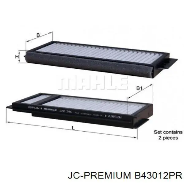  JC Premium B43012PR ціна, від 6.05 USD