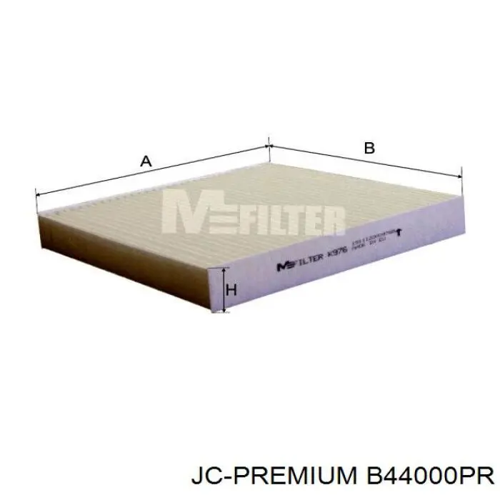 Фільтр повітряний обігрівача JC Premium B44000PR ціна, від 5.56 USD