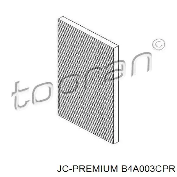 Фільтр салону B4A003CPR JC Premium