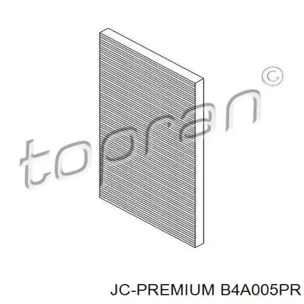 Фільтр повітряний обігрівача JC Premium B4A005PR ціна, від 4.22 USD