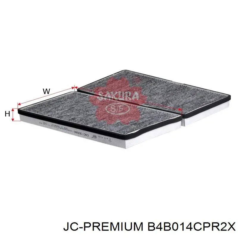 Повітряний фільтр салону JC Premium B4B014CPR2X