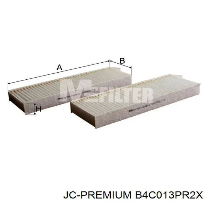 Фільтр повітряний обігрівача JC Premium B4C013PR2X ціна, від 5.64 USD