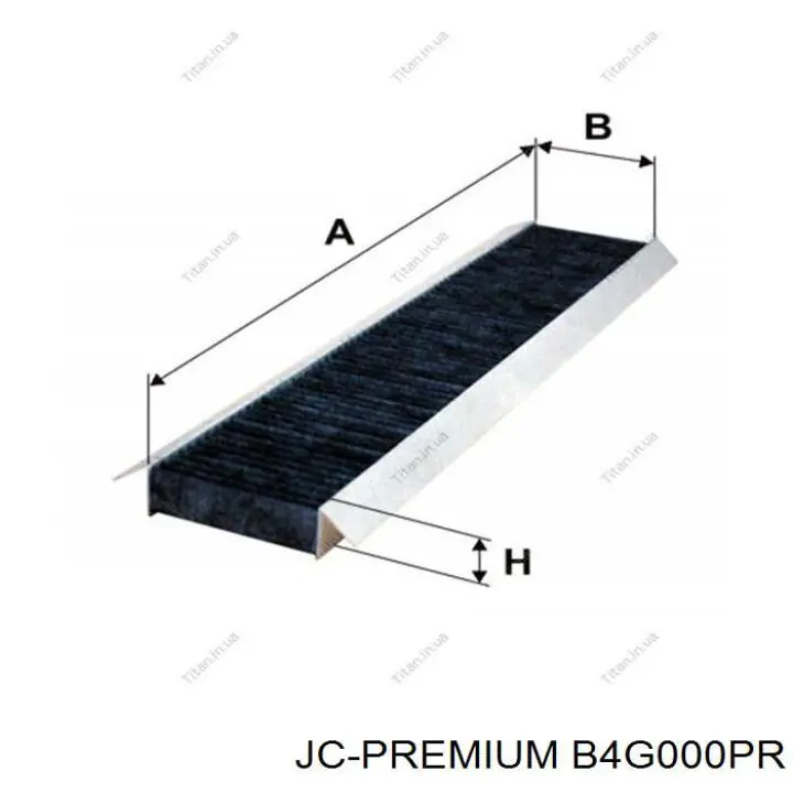 Купити B4G000PR JC Premium Фільтр салону вугільний