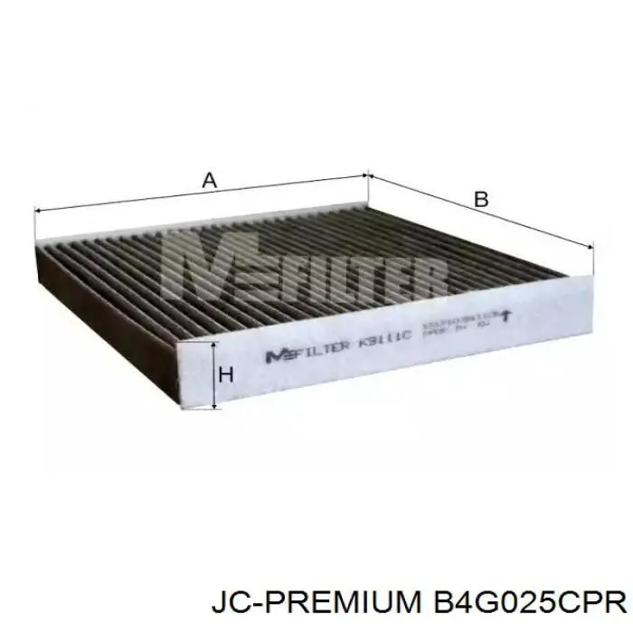 B4G025CPR JC Premium Внутрішньосалонний фільтр