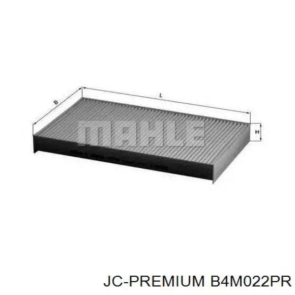 Купити B4M022PR JC Premium Фільтр салону вугільний