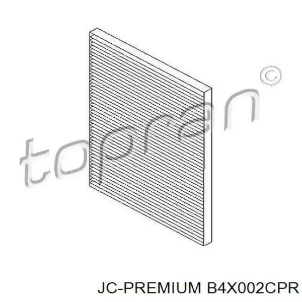 Фільтр повітряний обігрівача JC Premium B4X002CPR ціна, від 6.62 USD