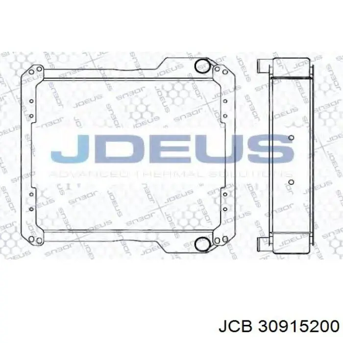 Радіатор основний JCB 30915200 ціна, від 446.76 USD