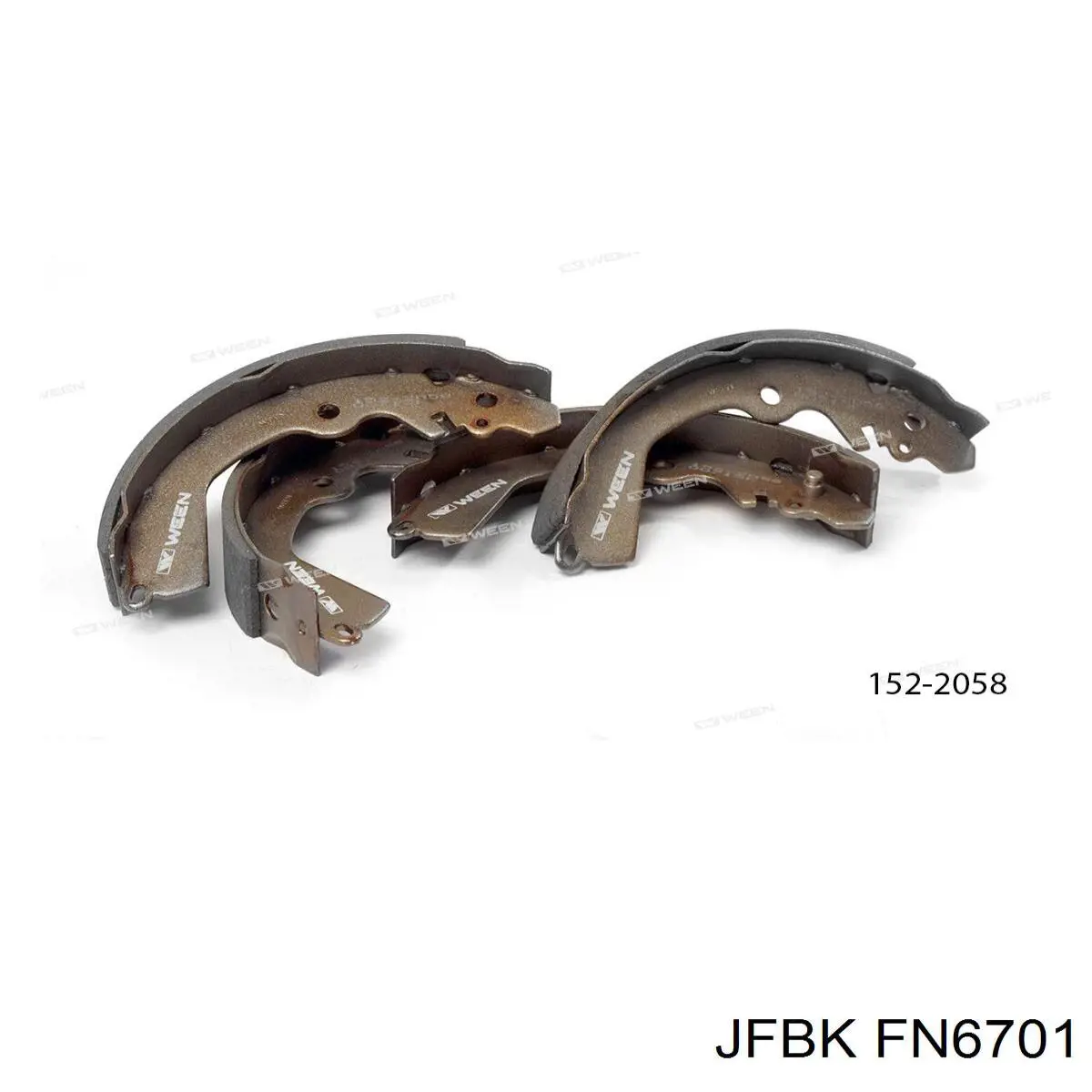 FN6701 Jfbk Колодки гальмівні задні, барабанні