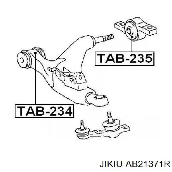 Купити AB21371R Jikiu Сайлентблок передньої підвіски
