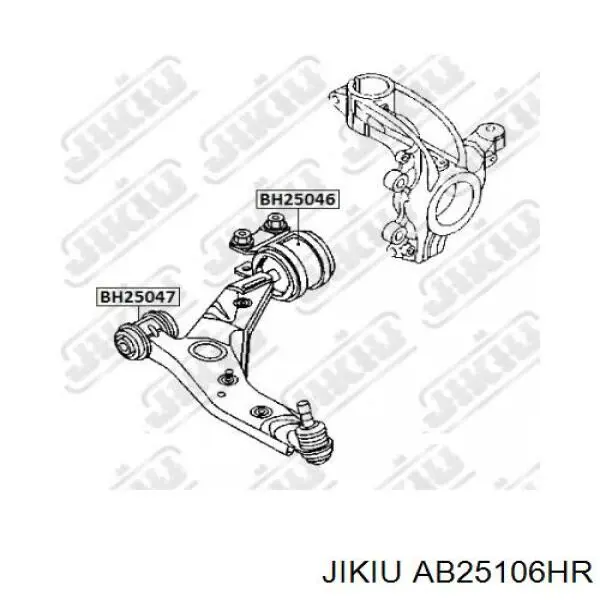 Сайлентблок переднього важеля AB25106HR Jikiu