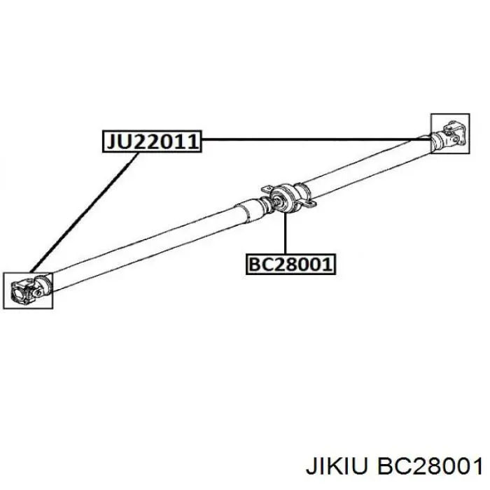 GOJ4162 Japko Підвісний підшипник карданного валу
