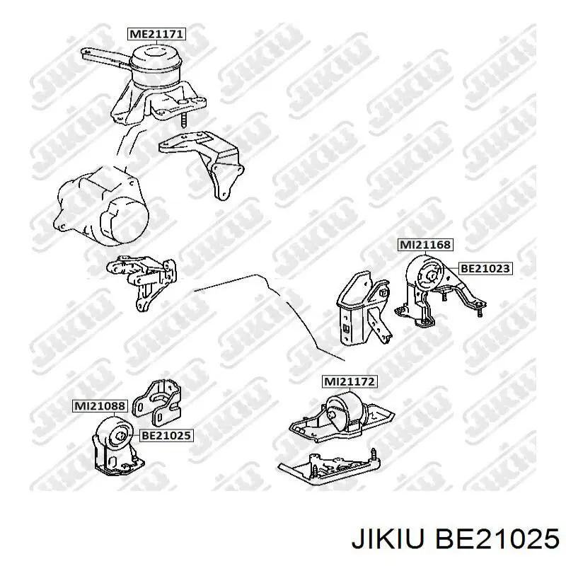 Подушка двигуна передня T0910FA RBI
