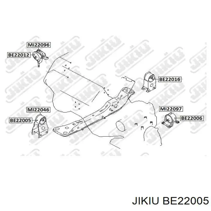Подушка двигуна передня 1127040U01 Nissan/Infiniti