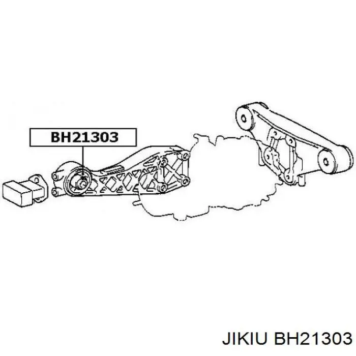 Сайлентблок траверси кріплення заднього редуктора, передній Jikiu BH21303 ціна, від 14.96 USD