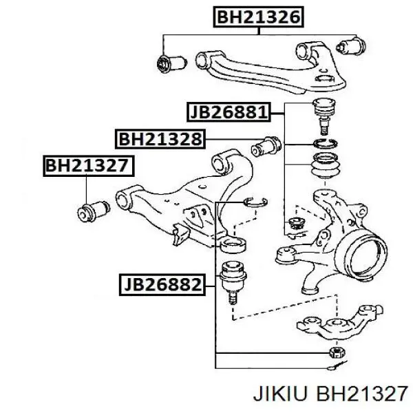 С/блок нижнього важеля Toyota 486540K010