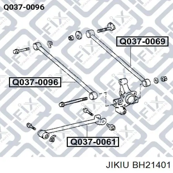 Сайлентблок тяги поперечної, задньої підвіски 4872520370 Toyota