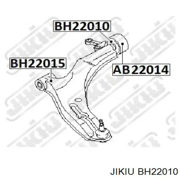 Купити BH22010 Jikiu Сайлентблок передньої підвіски
