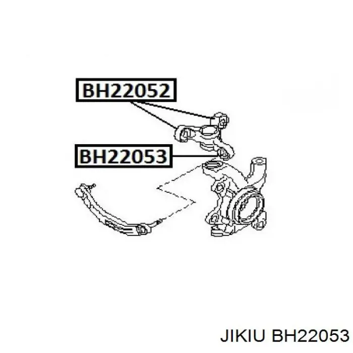 BH22053 Jikiu сайлентблок передній цапфи (кулака)