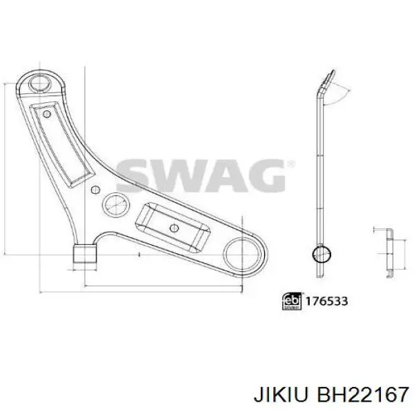 С/блок нижнього важеля Jikiu BH22167