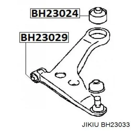 BH23033 Jikiu Сайлентблок переднього нижнього важеля