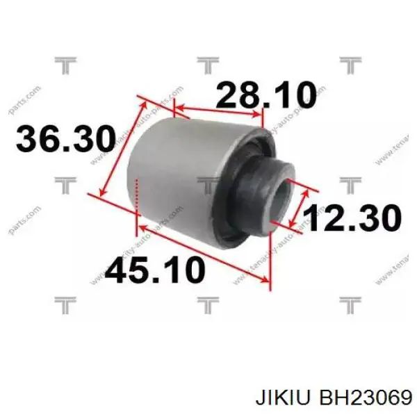 Сайлентблок цапфи задньої Jikiu BH23069 ціна, від 7.21 USD
