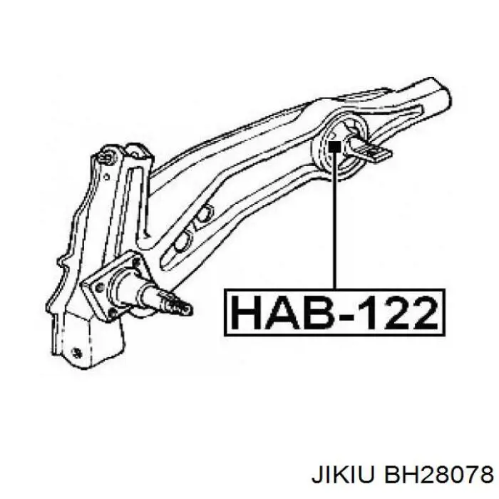 Купити BH28078 Jikiu Сайлентблок заднього поздовжнього нижнього важеля