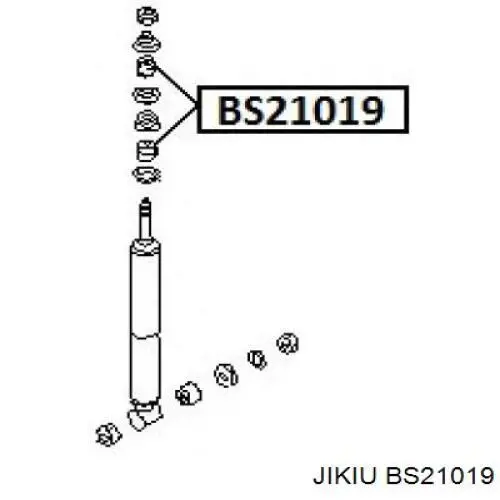 Втулка штоку переднього амортизатора BS21019 Jikiu