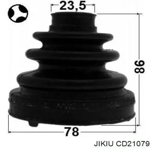 Купити TY0442 DAC Пильник гранати внутрішній, правий