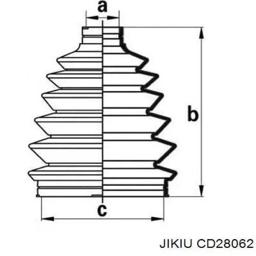 Купити CD28062 Jikiu Пильник шарніра приводу