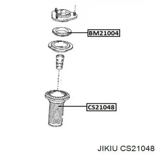 Пильник амортизатора переднього MAB1097 Masuma