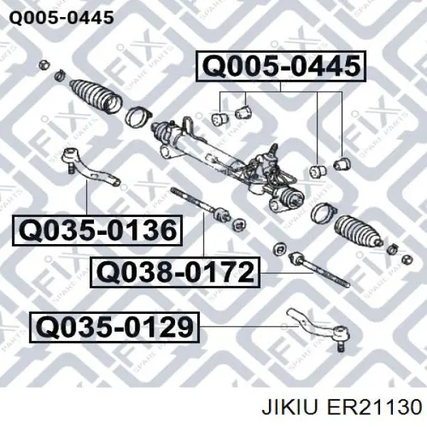 Тяга рульова поперечна Jikiu ER21130 ціна, від 12.05 USD