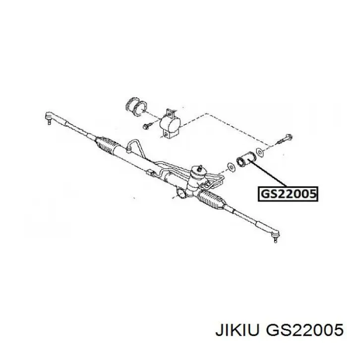GS22005 Jikiu Сайлентблок кріплення рульової рейки
