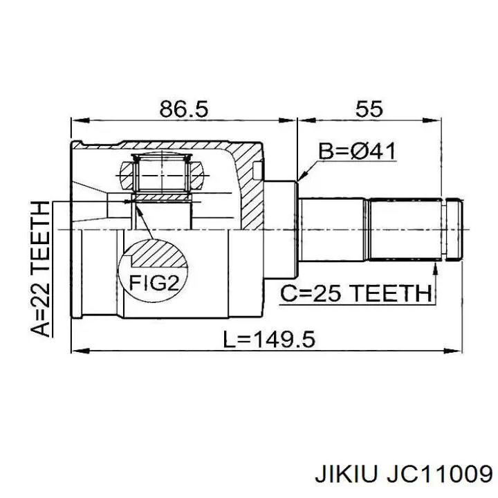 Граната колісна GKN-Spidan 36573 ціна, від 42.97 USD
